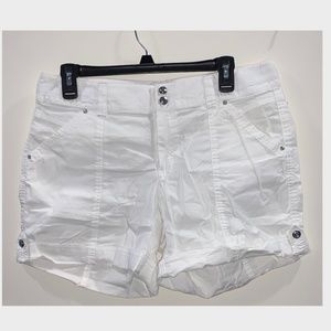 INC // White Cargo Shorts